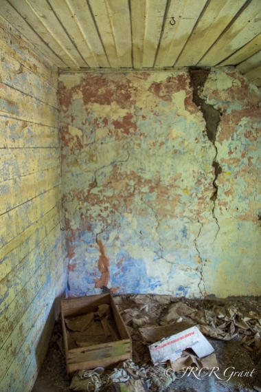 Inside of an abandoned house, the bedroom