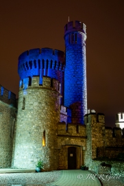 Blackrock Tower lights up blue for Autism 2015
