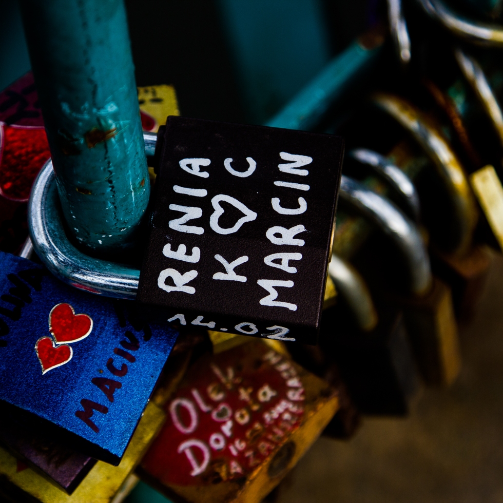 A padlock in Wroclaw, Poland